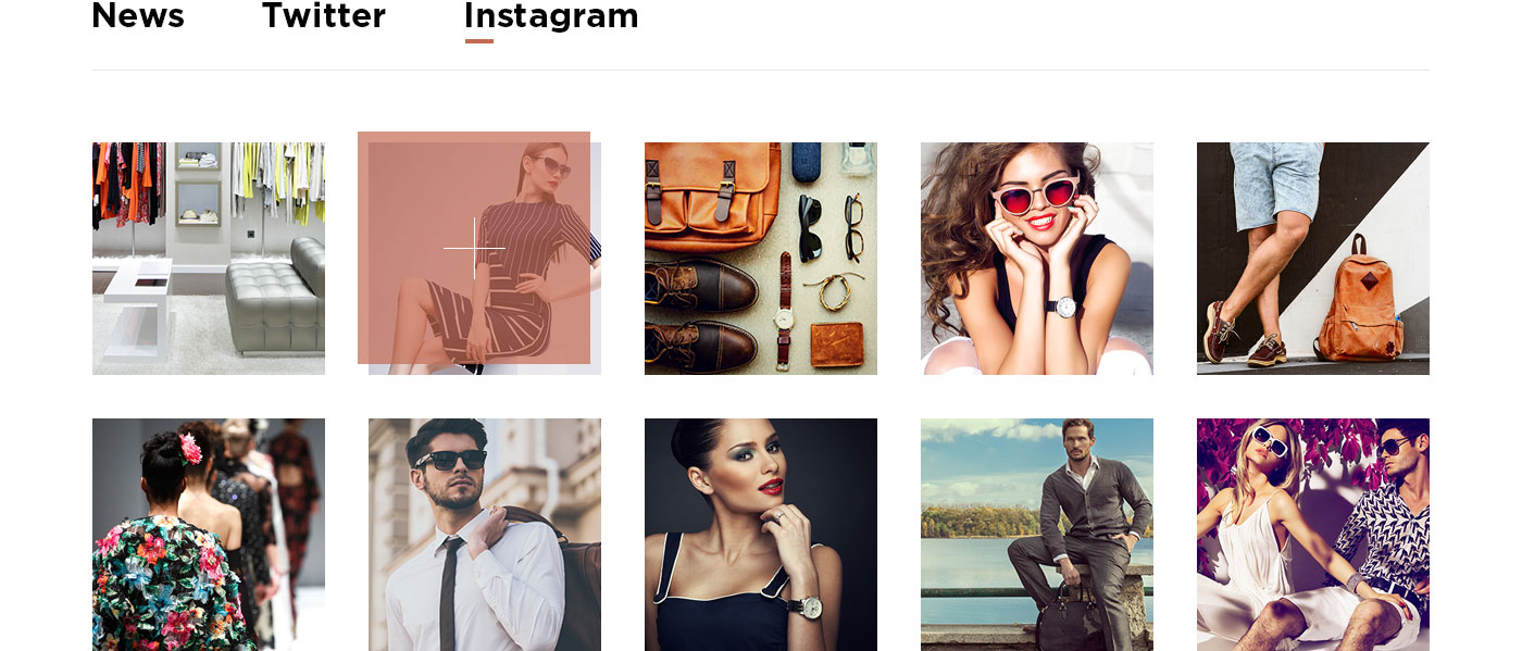 Instagram widget tab